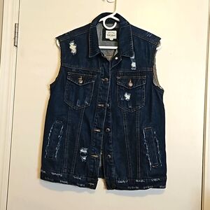 Wax Jean Basic Denim Vest